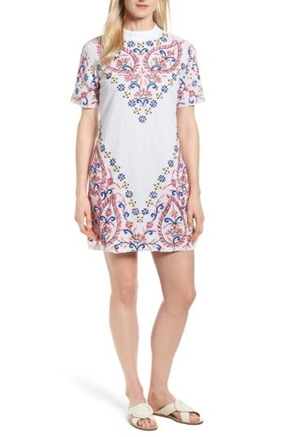 Kas New York Fleur Embroidered Cotton Minidress In White