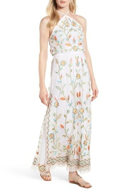 Kas New York Eve Embroidered Maxi Dress In White