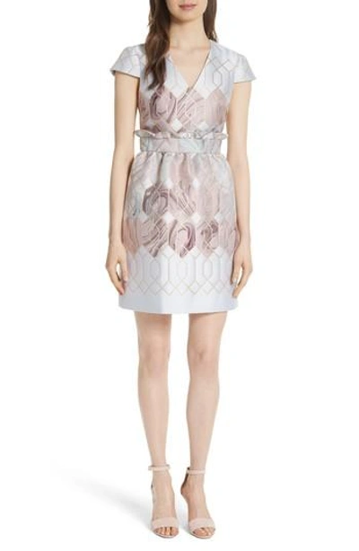 Ted Baker Ingrida Sea Of Clouds Tulip Dress In White