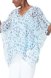 Nydj Chiffon Caftan Top In Desert Cat Tranquility