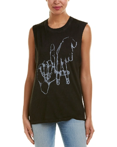 Prince Peter Los Angeles Graphic Muscle Tee In Black