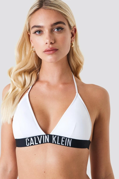 Calvin Klein Fixed Triangle-rp Logo Top White In Pvh White | ModeSens