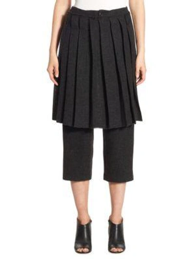 Nocturne 22 Pleated Skirt Pants In Black