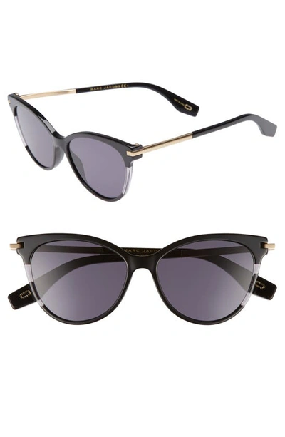 Marc Jacobs 55mm Cat Eye Sunglasses In Black