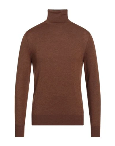 Ballantyne Man Turtleneck Brown Size 46 Wool