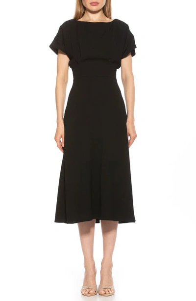 Alexia Admor Lottie Dolman Sleeve Dress In Black