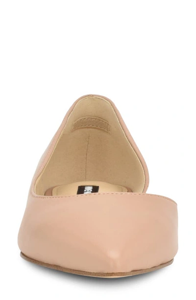 Nine West Blaha Half D'orsay Pointed Toe Flat In Light Natural 110