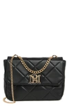 Badgley Mischka Large Quilted Crossbody Bag In Black