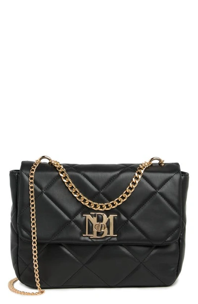 Badgley Mischka Large Quilted Crossbody Bag In Black