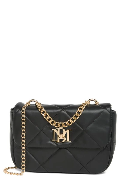 Badgley Mischka Quilted Crossbody Bag In Black