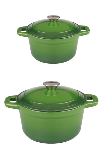 Berghoff International Neo Cast Iron 4-piece Set In Green