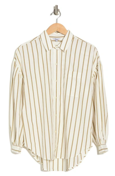 Rails Janae Stripe Button-up Shirt In Ivory Daffodil Stripe