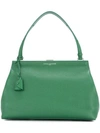 Myriam Schaefer Structured Logo Tote In Vert