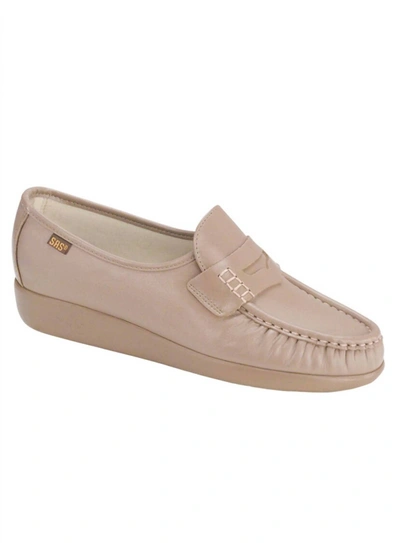 Sas Women's Classic Slip On Loafer - Double Wide In Mocha In Brown