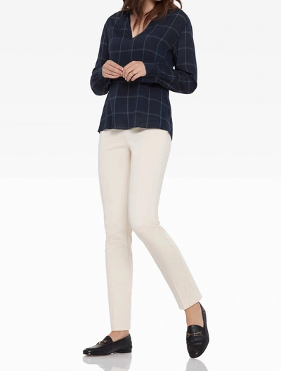 Ecru Watson In Navy Windowpane In Multi
