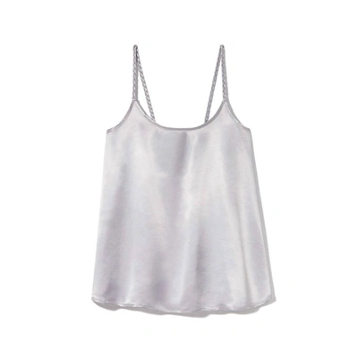 Pj Harlow Daisy Satin Braided Cami In Lavender In Multi