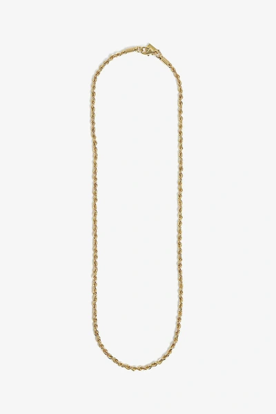 Crystal Haze Rope Chain Necklace In Gold