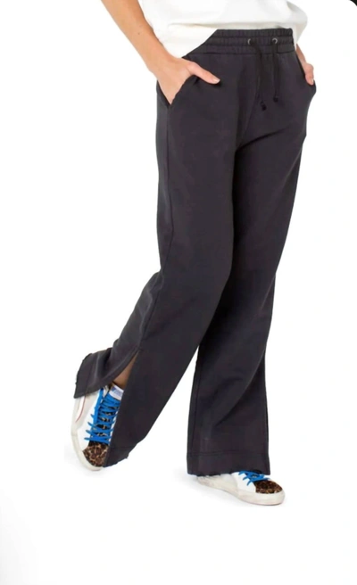 Serra The Chute Tie Waist Slit Pants Black Black In Multi