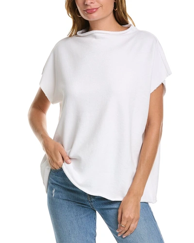 Eileen Fisher Funnel Neck Top In White