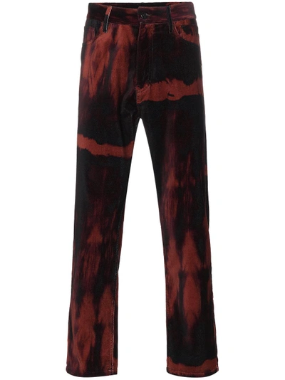 Ann Demeulemeester Six Pocket Cotton Velvet Trousers - Red