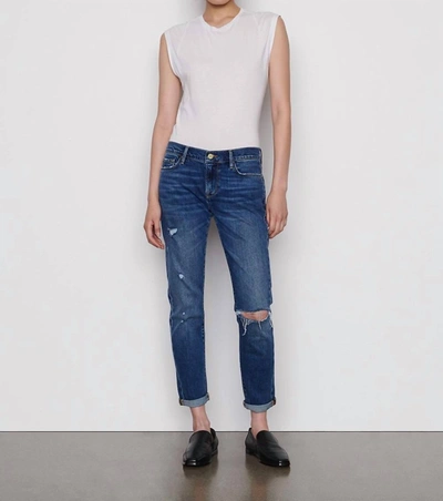 Frame Le Garçon Boyfriend Jean In Eaton In Multi
