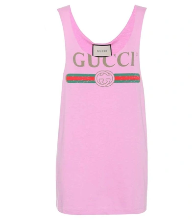 GUCCI - GUCCI ヴィンテージロゴ　タンクトップ　トップス　ピンク 7573986?w=400