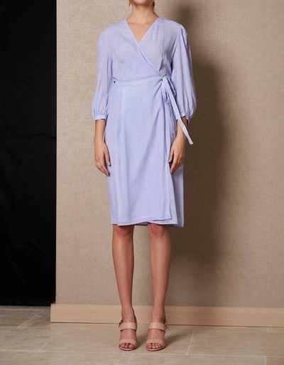 Bagutta Licias Dress In Lilac Purple Dots In Multi