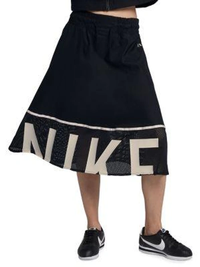 Nike Sportswear Dri-fit Skirt In Black/light Bone