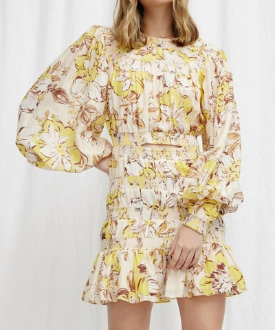 Significant Other Aisha Mini Dress In Mimosa Floral In Multi