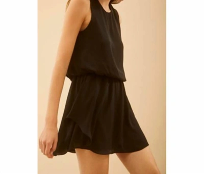 Krisa Layered Skirt Mini Dress In Black