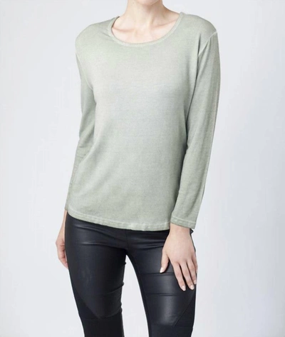 Angel Scoop-neck Top In Olive In Green