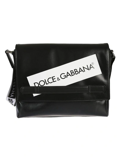 Dolce & Gabbana Messenger Shoulder Bag In Nero
