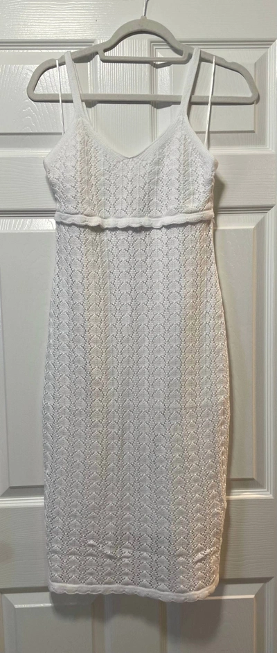 525 America Pointelle Dress In Bleach White