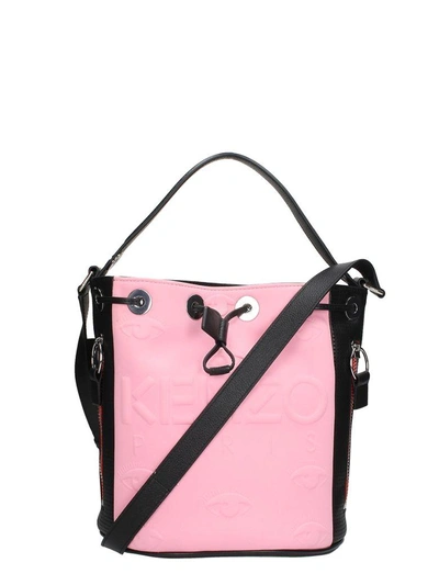 Kenzo Bucket Kombo Bag In Rose-pink