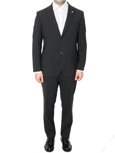Luigi Bianchi Mantova Lubiam - Short Drop 4 Grey Wool Suit