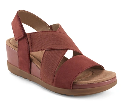 Earth Carren Sandal In Brick Red