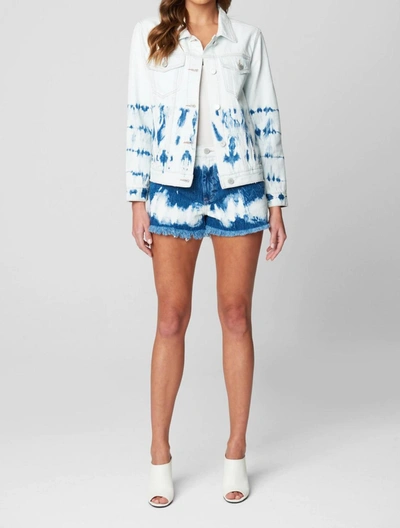 Blanknyc Manic Monday Tie Dye Denim Jacket In Multi