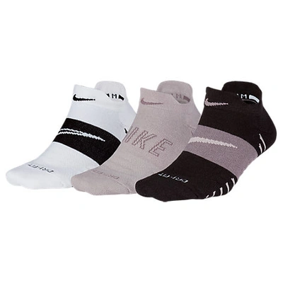 Nike Women's Dry Cushion Low Training Socks - 3 Pack, White