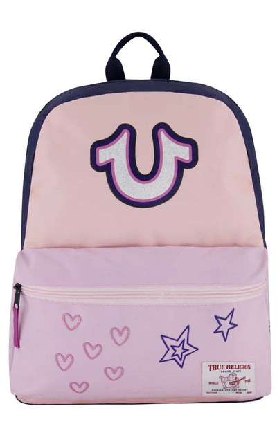 True Religion Brand Jeans Kids' 16" Backpack In Blue Lilac