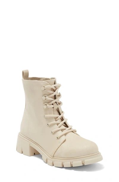 Mia Kids' Little  Combat Boot In Ivory