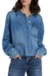 Wash Lab Denim Maddie Denim Jacket In Honor Blue