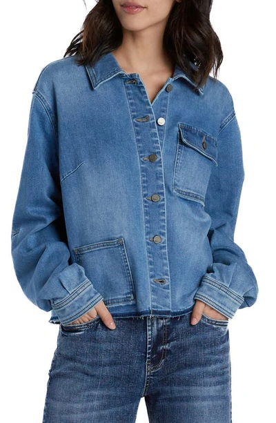 Wash Lab Denim Maddie Denim Jacket In Honor Blue