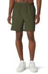 Beyond Yoga Take It Easy Sweat Shorts In Beyond Olive Heather