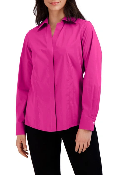 Foxcroft Taylor Stretch Shirt In Azalea