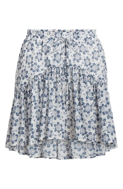 Polo Ralph Lauren Lono Floral Cotton Voile Skirt In Blue Lily Floral