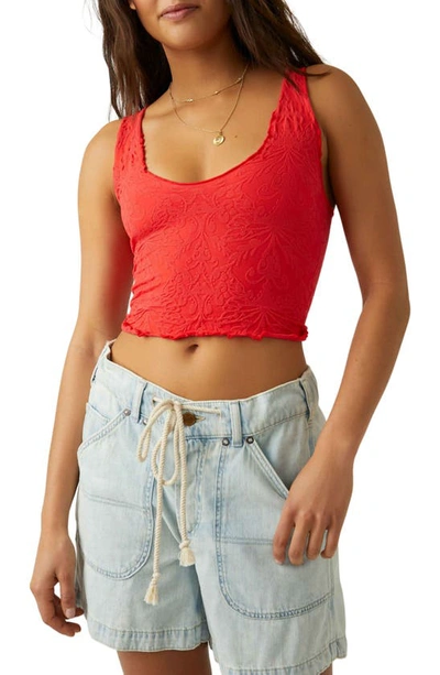 Free People Here For You Racerback Crop Camisole In High Risk