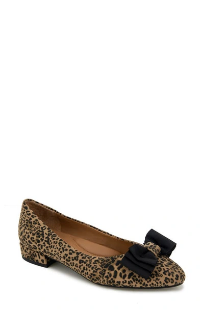 Gentle Souls By Kenneth Cole Atlas Flat In Leopard Suede