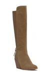 Lucky Brand Mekinna Knee High Boot In Dark Natural Suede