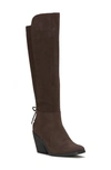 Lucky Brand Mekinna Knee High Boot In Chocolate Suede