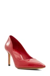 Aldo Stessy Pointed Toe Pump In Red Patent